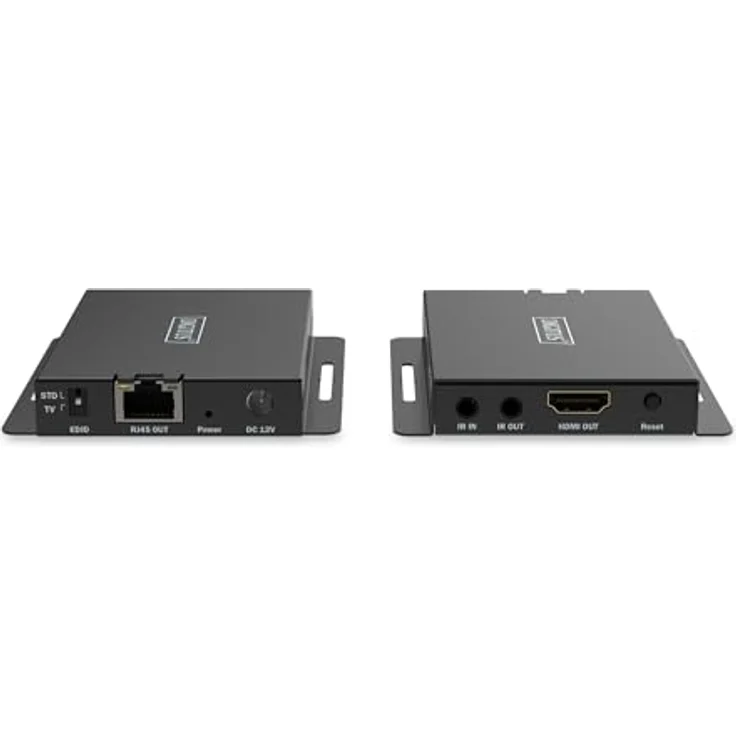 Digitus HDMI Extender Set, 4K/120Hz bis 40 m, KVM Switch mit bi-direktionaler IR-Übertragung, Schwarz – Bild 7