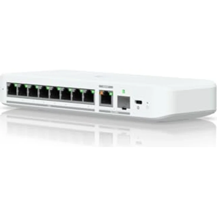 Ubiquiti UniFi Switch USW-FLEX-2.5G-8, Managed Desktop Switch mit 8x RJ-45, weiß – Bild 1