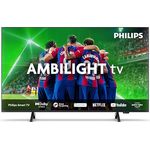 Philips Ambilight 75PUS8309 4K LED Smart TV - 75-Zoll Display, Pixel-präzise Ultra HD, Titan OS Plattform, Dolby Atmos-Klang - Matt Schwarz