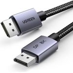 UGREEN 8K DisplayPort Kabel 1.4, VESA-zertifiziert, Aluminium, 8K 60Hz, 4K 240Hz, 32.4 Gbps, kompatibel mit HDR, FreeSync, G-Sync, 1M