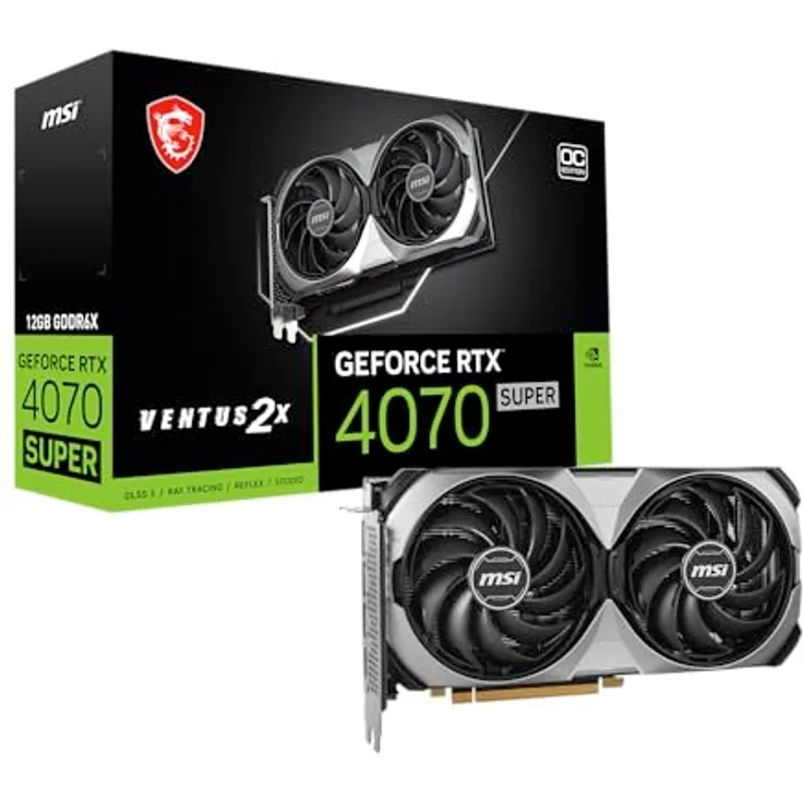 MSI Ventus GeForce RTX 4070 SUPER 12G 2X OC NVIDIA 12 Go GDDR6X