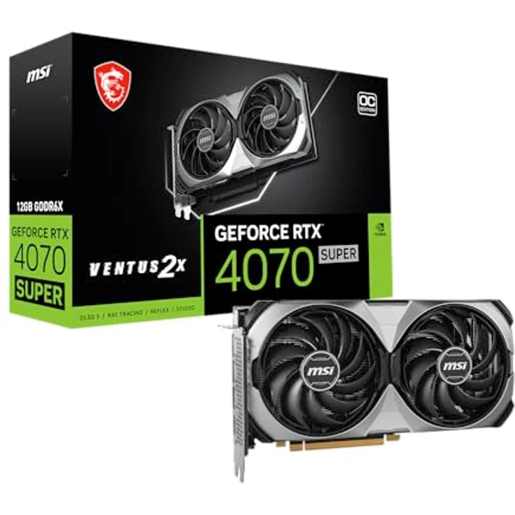 MSI Ventus GeForce RTX 4070 SUPER 12G 2X OC NVIDIA 12 Go GDDR6X – Bild 1