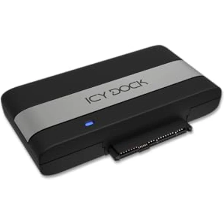 ICY DOCK EZ-Adapter Ex MB307U-1VB, 1x U.2/U.3 NVMe SSD zu USB 4 Gen3x2 Adapter, 40Gbps, kompatibel mit Thunderbolt 4, Aluminiumgehäuse, 15 mm SSD Unterstützung – Bild 4