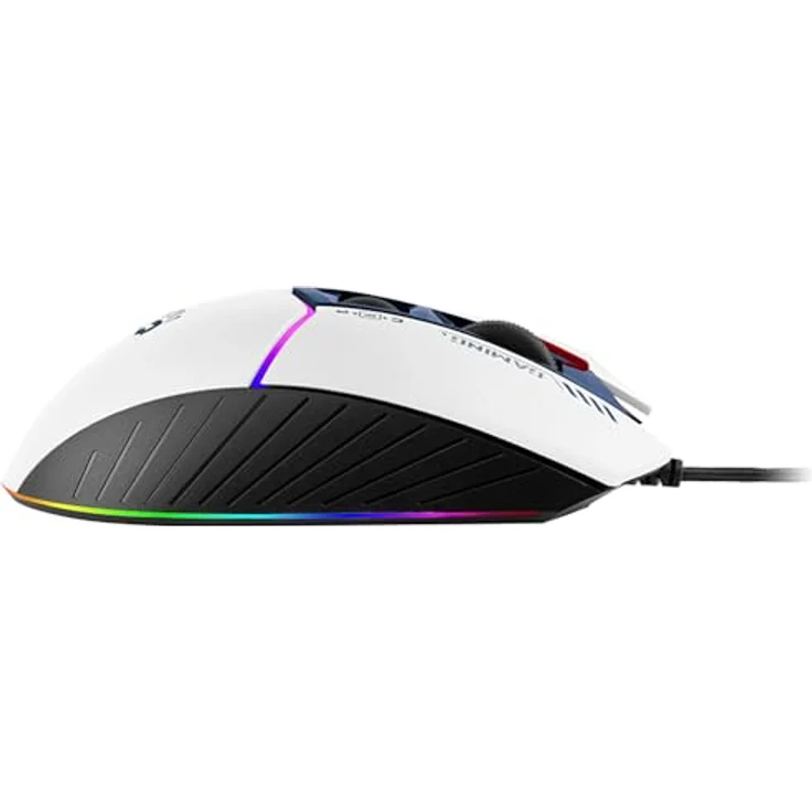 A4tech W95Max Sports Gaming Maus, Optische Kabelgebundene Gaming-Maus, USB 12 000 CPI, 8000 FPS, 250 IPS. 35G, 2000 Hz Ultrapolling (weiß/blau) – Bild 3