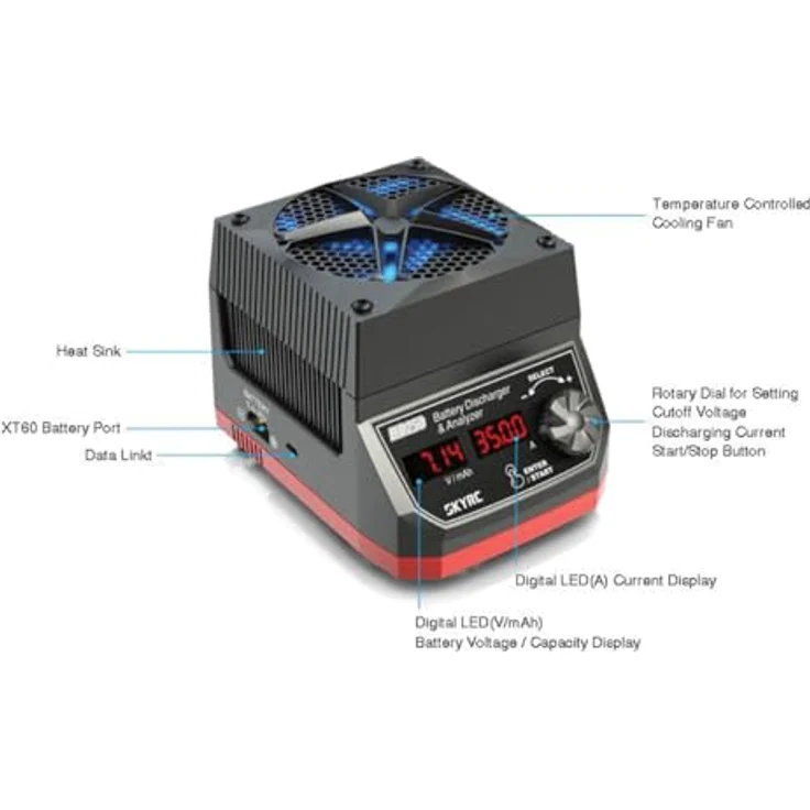 SkyRC BD250 Entladegerät, 35A 250W mit modernem Kühlsystem und IXYS-MOSFETs – Bild 2