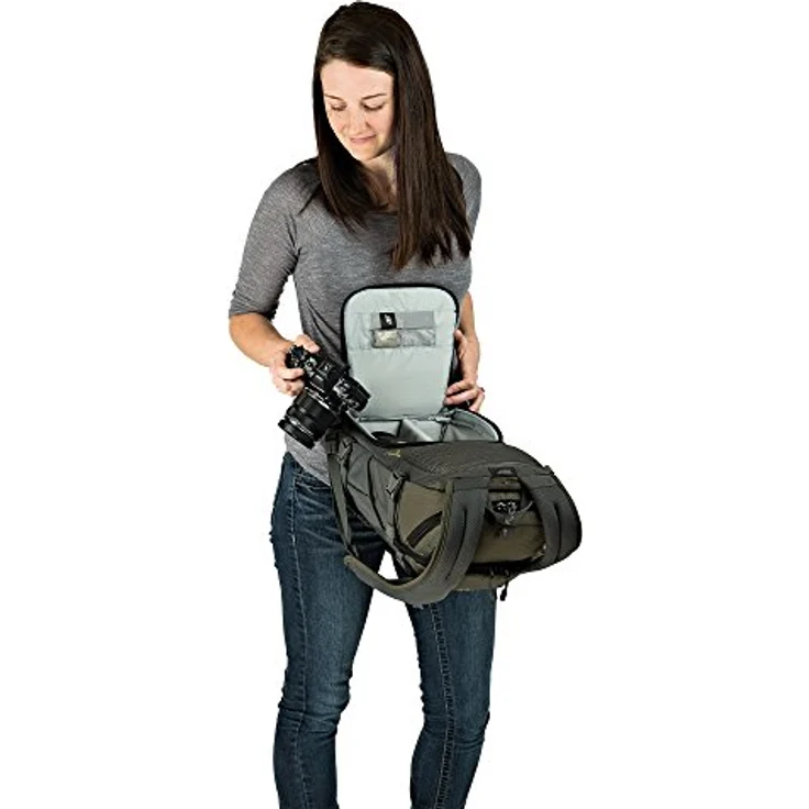 Lowepro LP37014-PWW Flipside Trek Kameratasche BP 250 AW grau-dunkelgrün – Bild 8
