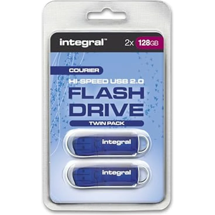 Integral USB-Stick, 128 GB, USB 2.0, Blau – Bild 5