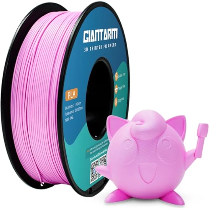 GIANTARM PLA Filament 1.75mm, 1kg rosa Spule mit hoher Präzision und guter Zähigkeit – Bild 1