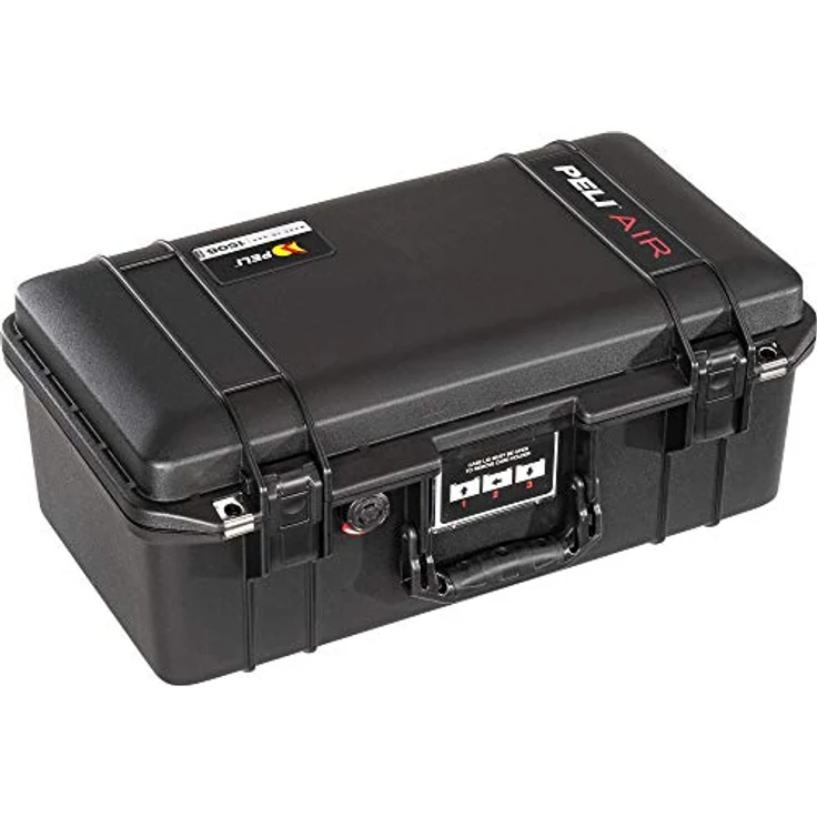 Peli 1506 Air, Leichter Schutzkoffer für Filmkameras und empfindliche Elektronik, Wasser- und Staubdicht, 22L, Schwarz, ohne Schaumstoffeinlage – Bild 2