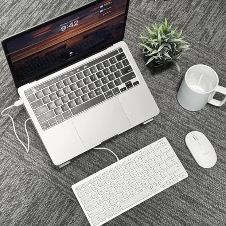 Macally UCSLIMKEYCA, kompakte USB-C-Tastatur für Mac mit 78 Tasten, US QWERTY Layout – Bild 8