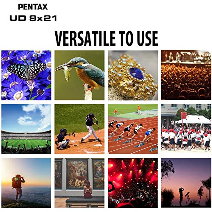 PENTAX Fernglas UD 9x21 Schwarz Ein helles, klares Sichtfeld, leichtes Gehäuse mit einem Dachprisma und voll mehrfach vergütete Optik erzielen hervorragende Bildleistung für Konzerte, Sport und Reisen – Bild 5