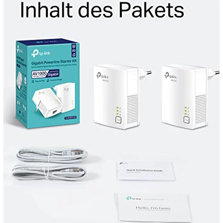 TP-Link TL-PA7017KIT AV1000 Gigabit Powerline Adapter (1x Gigabit Port, Plug und Play, energiesparend, kompatibel zu allen gängigen Powerline Adaptern) weiß – Bild 6