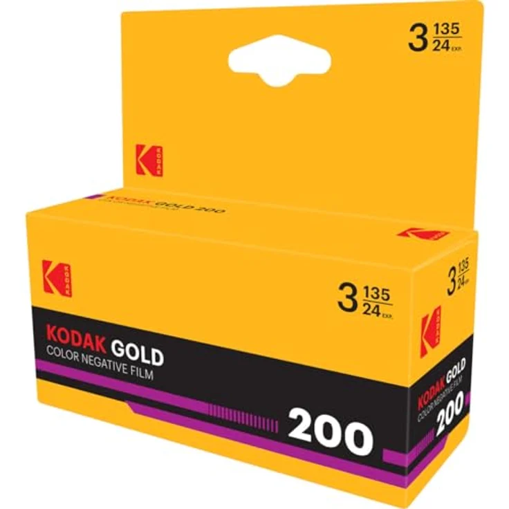 KODAK Eastman Gold 200, 35 mm Farbnegativfilm mit feinem Korn, 3 Rollen á 24 Aufnahmen, tageslichtbalanciert – Bild 3