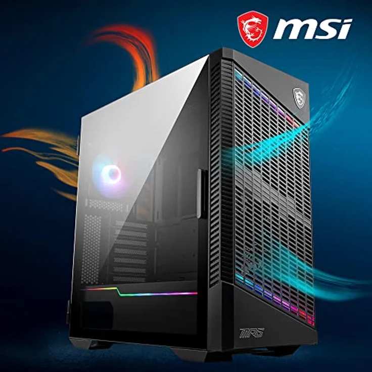 MSI MPG VELOX 100P AIRFLOW Computer-Gehäuse Midi Tower Schwarz (306-7G18P21-809) – Bild 4