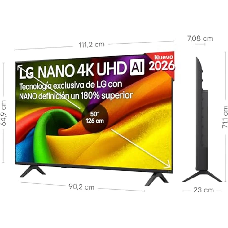 LG Nano NU85 (2026) 50" LED UHD 4K Fernseher mit α7 Gen9 Prozessor und Filmmaker Mode – Bild 2