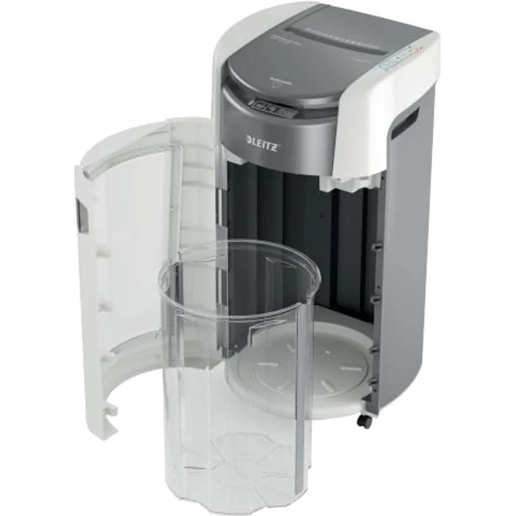 LEITZ IQ OptiMax Autofeed Office Pro 600, Aktenvernichter mit Partikelschnitt P-5, 55 dB, 50 l Auffangbehälter, bis 600 Blatt – Bild 14
