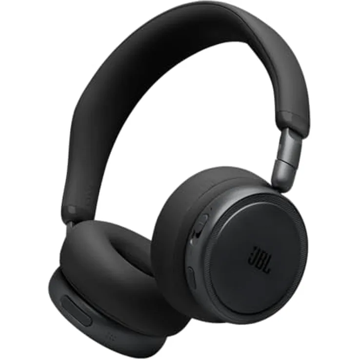 JBL LIVE 680NC, On-ear Kopfhörer mit Adaptive Noise-Cancelling, Bluetooth, schwarzes Design, 80 Stunden Akkulaufzeit