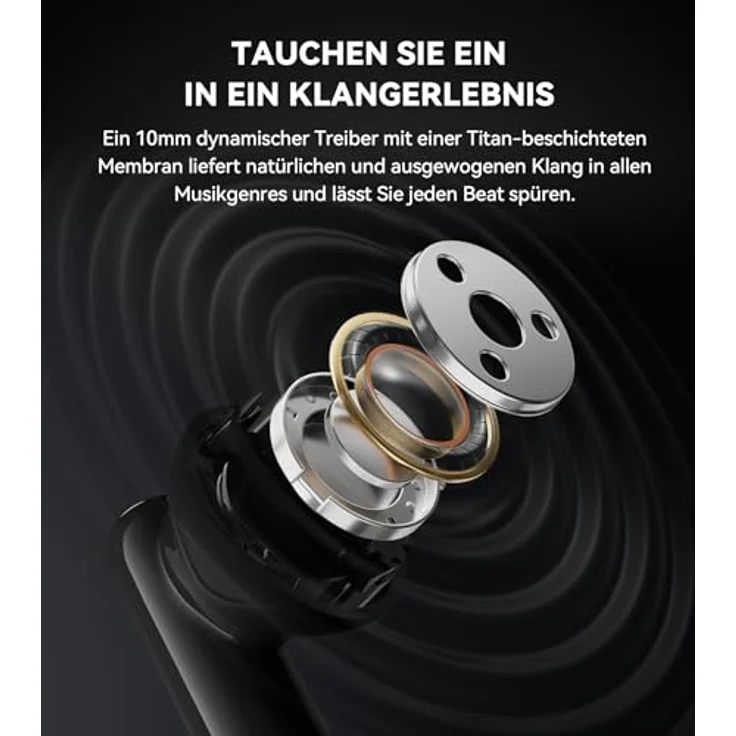 Edifier X5 Pro Kopfhörer mit aktiver Geräuschunterdrückung, KI-verbesserten Anrufen, Transparenz, Schnellladung, Gaming-Modus, IP55 wasserdicht, kabellos, Bluetooth 5.3, Grau – Bild 3