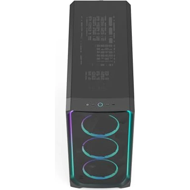 Fractal Design Meshify 3 XL Ambience Pro RGB, Big-Tower PC Gehäuse für E-ATX, Tempered Glass, schwarz, 3x 140-mm-RGB-Lüfter vorinstalliert – Bild 5