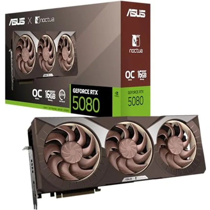 ASUS GeForce RTX 5080 Noctua OC - 16GB GDDR7 RAM - Grafikkarte