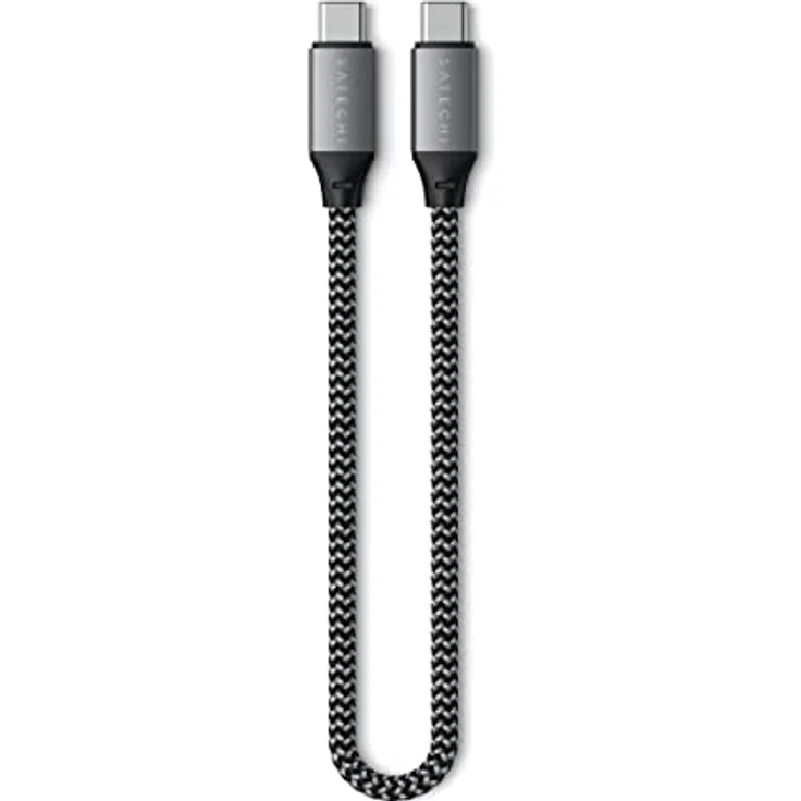 SATECHI USB4 auf USB-C Kabel für USB Typ C Geräte – 10 Zoll/ 25 cm – Für M2/ M1 MacBook Pro/Air, M2/ M1 iPad Pro/Air, M2 Mac Mini, iMac M1 und mehr – Bild 1