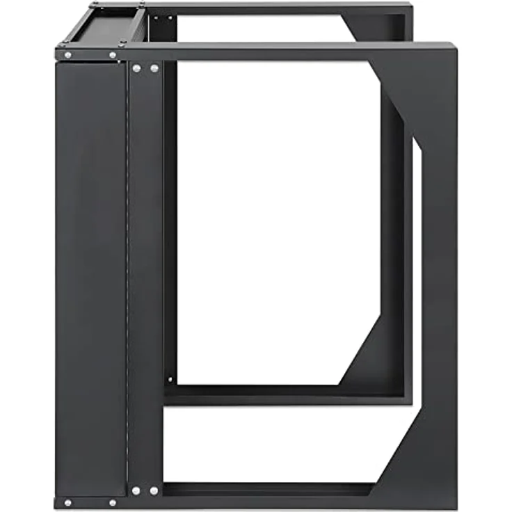 INTELLINET 716185 Wandschrank 19" Open Frame 2 Stangen Flat Pack 9U Schwarz – Bild 4