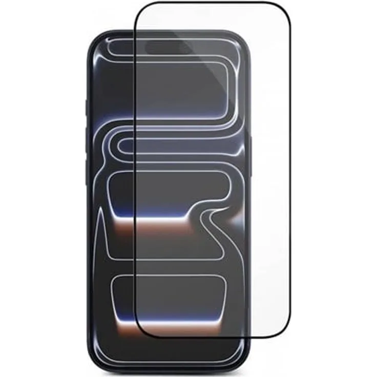 eSTUFF INFINITE EcoFlex Titan Shield, Displayschutzfolie für Apple iPhone 17 Pro, schwarz mit Installationsrahmen