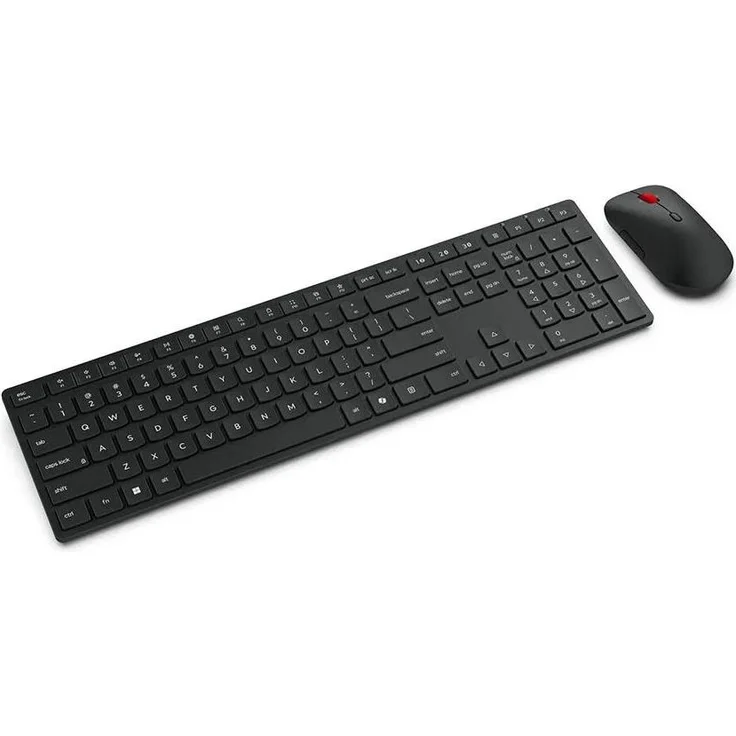 Lenovo 4X31S04848, Kabelloses Tastatur-und-Maus-Set mit RF Wireless und Bluetooth 5.3, Volle Größe (100%), Schwarz