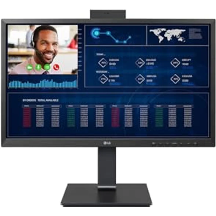 LG 24" 24CQ651W-BP All-in-One-PC, Intel Pentium 8GB 256GB SSD, 23.8" Full HD IPS Display, Windows 10 IoT Enterprise, Mattschwarz – Bild 2