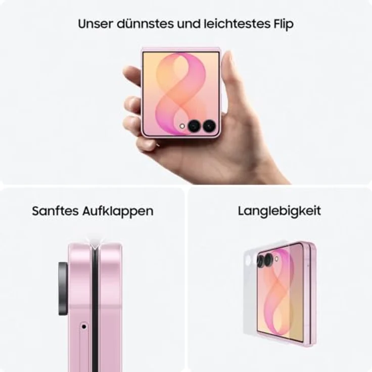 SAMSUNG Galaxy Z Flip 8, 256 GB Graphite, Dual SIM Smartphone – Bild 3