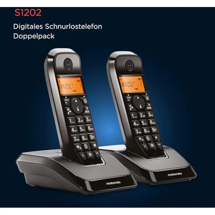 Motorola Kabelloses Telefon Motorola S1202 (2 Stück) Weiß – Bild 6