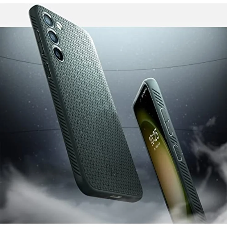 Spigen Liquid Air Hülle Kompatibel mit Samsung Galaxy S23 5G - Gemustertes TPU, Air Cushion Technologie, Abyss Green – Bild 3