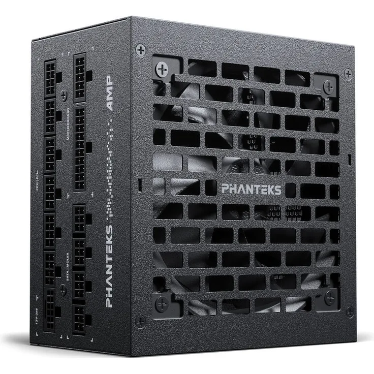 PHANTEKS AMP GH 1200W 80 PLUS Platinum Netzteil, PCIe 5.1, ATX 3.1 - 1200 Watt, schwarz - Leistungsstarkes ATX-3.1-Netzteil mit hocheffizienter Platinum-Zertifizierung
