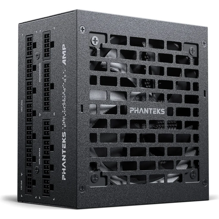 PHANTEKS AMP GH 1200W 80 PLUS Platinum Netzteil, PCIe 5.1, ATX 3.1 - 1200 Watt, schwarz - Leistungsstarkes ATX-3.1-Netzteil mit hocheffizienter Platinum-Zertifizierung