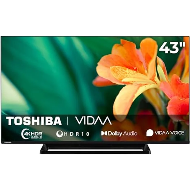 Toshiba 43UV3363DA, 43 Zoll Smart TV VIDAA, 4K UHD Fernseher mit HDR und Triple-Tuner, LED TV – Bild 1