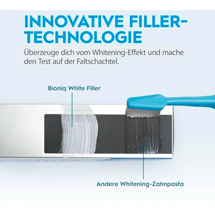 Bioniq® White Filler Zahnpasta, sanfte Whitening-Zahncreme mit Hydroxylapatit, 75 ml, stärkt den Zahnschmelz und entfernt schonend Verfärbungen – Bild 4