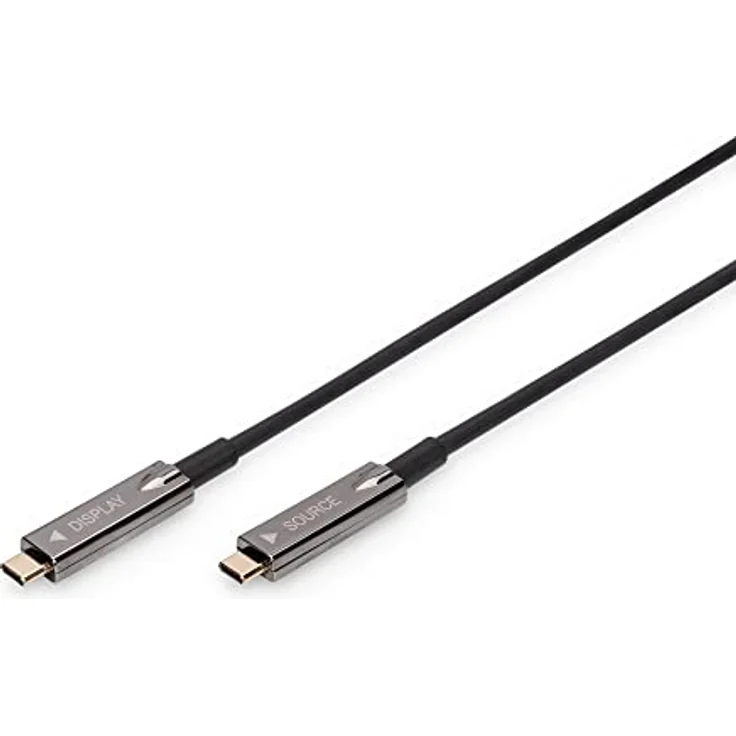 Digitus USB C - USB C AOC Kabel, 10 m, USB 3.2 Gen 1, UHD 4K/60Hz, verlustfreie Übertragung, ideal für Heim- und Konferenzräume – Bild 1