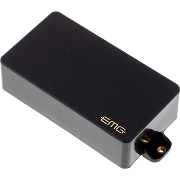 EMG EMG 85 BK, aktiver Humbucker Tonabnehmer für E-Gitarre, Schwarz, für Halsposition,Universal Saitenabstand, lötfreies Installationssystem