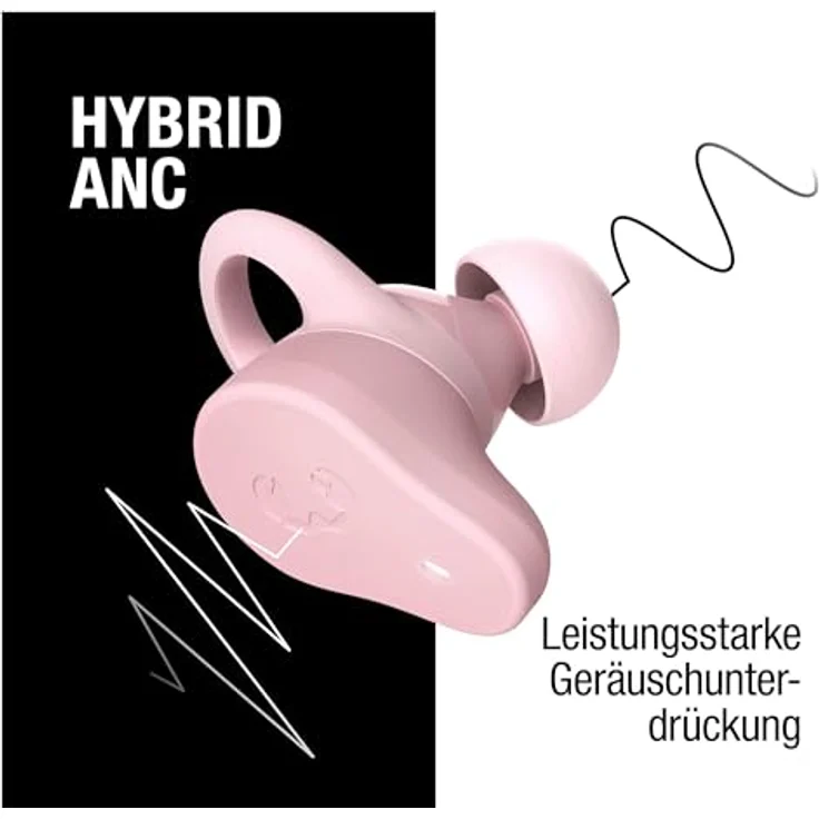 Fresh 'n Rebel Bluetooth®-Ohrhörer "Twins Rush mit Hybrid ANC" TWS Sport Pastel Pink, Kabellose In-Ear Kopfhörer – Bild 3