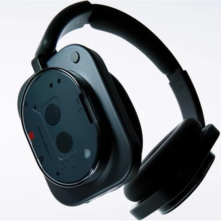 Nothing Headphone (1), Kabellose Over-Ear Kopfhörer mit ANC, 80h Akkulaufzeit, Hi-Res Sound, wasserfest – Schwarz – Bild 2