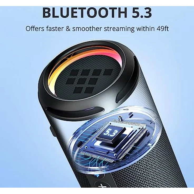 Tronsmart T7 Lite (blue) Bluetooth Lautsprecher, 24h Akkulaufzeit, IPX7 wasserdicht – Bild 5