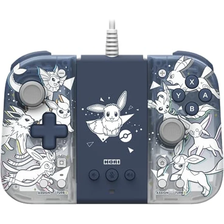 HORI Nintendo Switch Split Pad Compact Attachment Set (Eevee Evolutions) - Ergonomic Controller for Handheld Mode & Wired Controller - Officially Licensed by Nintendo & Pokémon – Bild 2