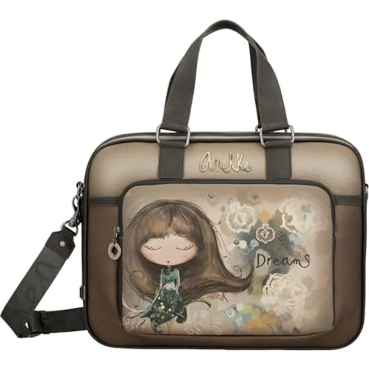 Anekke Real Aktentasche 39 cm, Laptopfach für 16.14" Notebooks, Mehrfarbig
