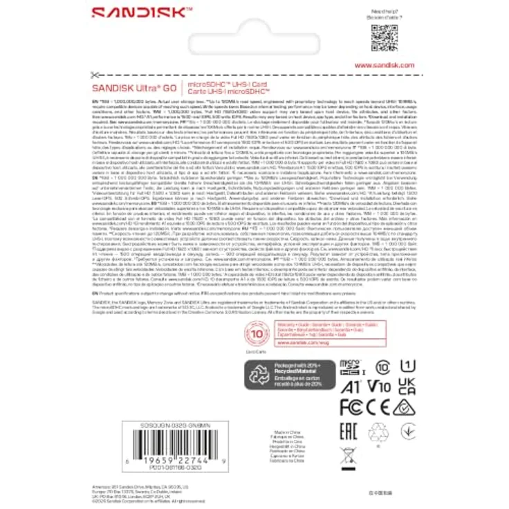 SanDisk Ultra GO microSD, 32GB Speicherkarten mit 120MB/s Übertragungsgeschwindigkeit, UHS-I Class 1 – Bild 4
