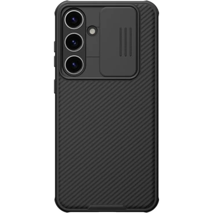 Nillkin CamShield Pro Series Schutzhülle für Samsung Galaxy S24 Plus, Schwarz - Kameraschutz, kabelloses Laden, stoßfest, rutschfest