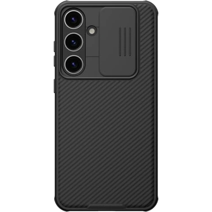 Nillkin CamShield Pro Series Schutzhülle für Samsung Galaxy S24 Plus, Schwarz - Kameraschutz, kabelloses Laden, stoßfest, rutschfest – Bild 1