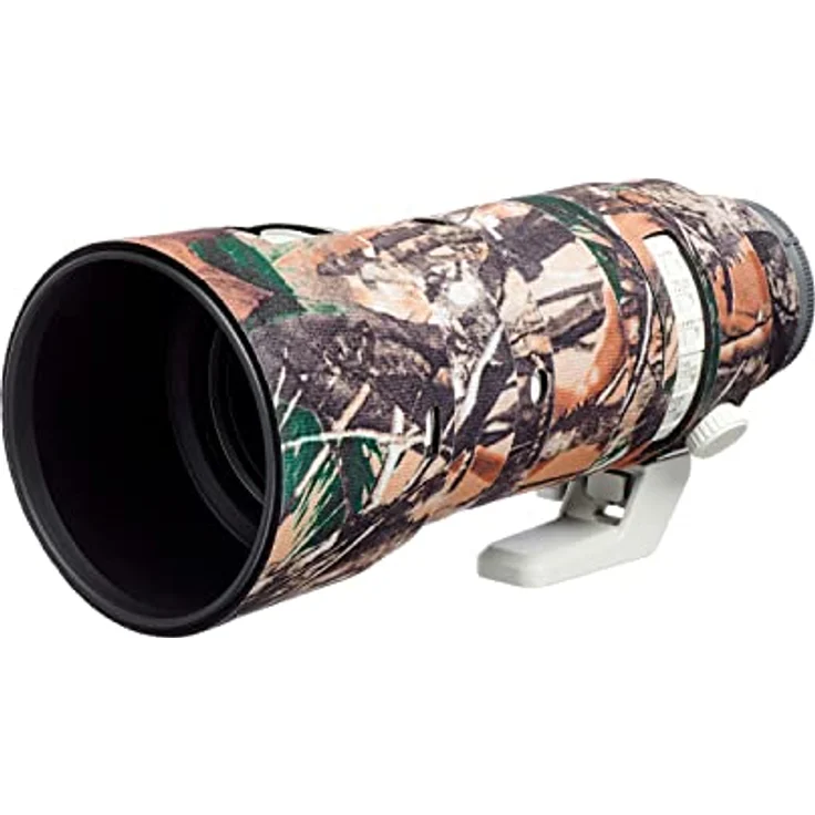 easyCover Lens Oak, Objektivschutz für Sony FE 70-200mm F2.8 GM OSS II, wasserfestes Neopren-Nylon Material in Wald Camouflage – Bild 1