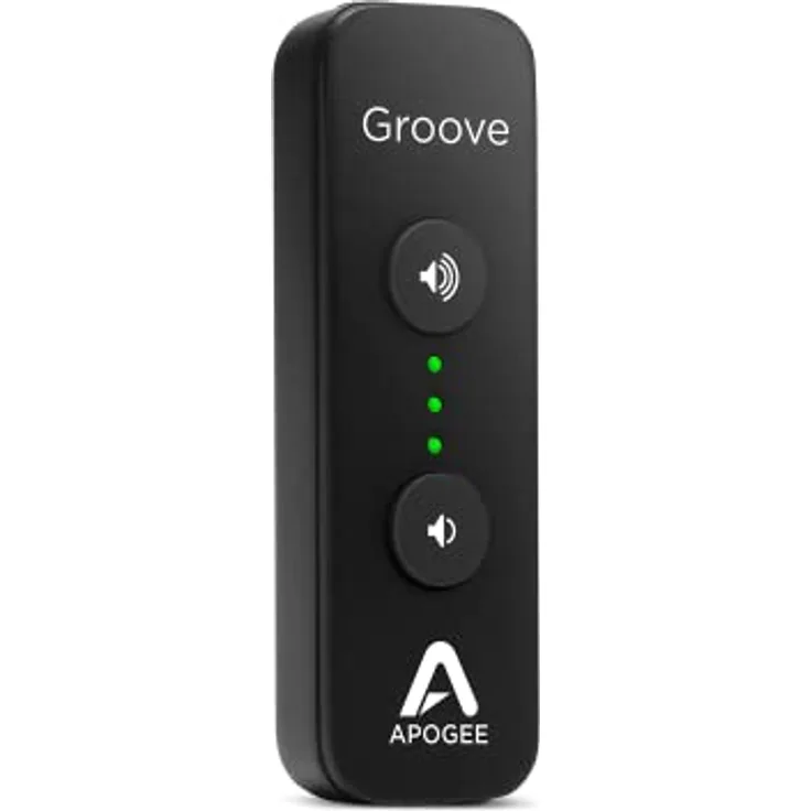 Apogee Groove, USB-DAC und Kopfhörerverstärker mit hochqualitativem Klang, Schwarz