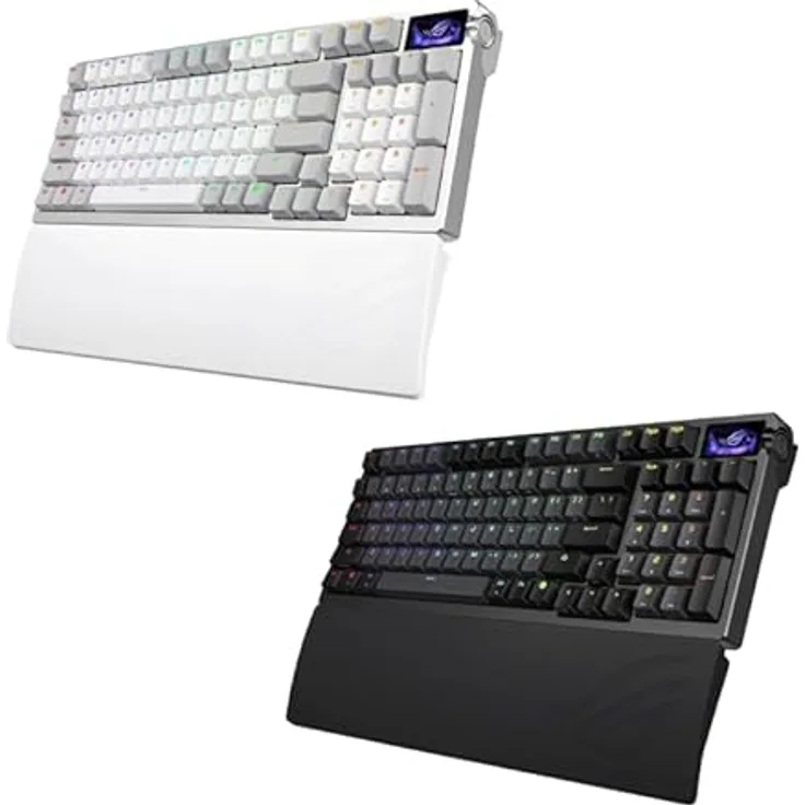ASUS M901 ROG Azoth 96, Hot-Swap-fähige mechanische Gaming-Tastatur mit OLED-Touchscreen und drahtloser 8K-Konnektivität