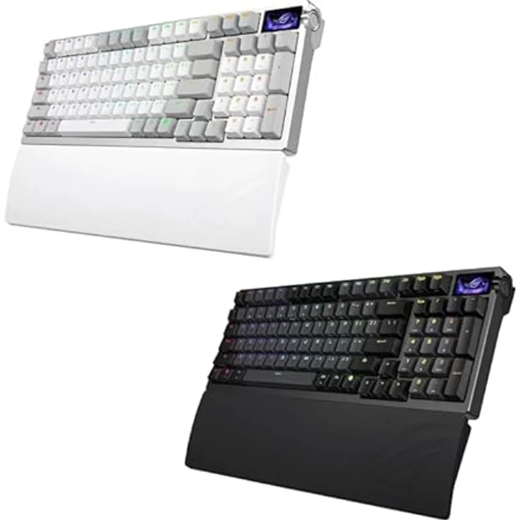 ASUS M901 ROG Azoth 96, Hot-Swap-fähige mechanische Gaming-Tastatur mit OLED-Touchscreen und drahtloser 8K-Konnektivität – Bild 1